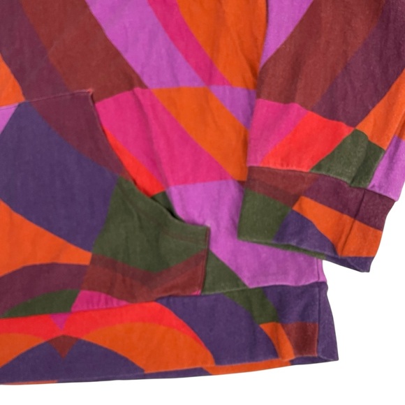 FARM Rio Anthropologie Vibrant Hoodie Large Banana Gradient Oversized - Picture 7 of 11